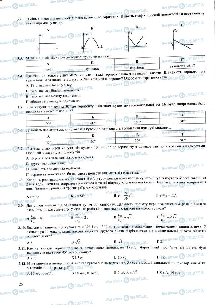 ЗНО Фізика 11 клас сторінка  28