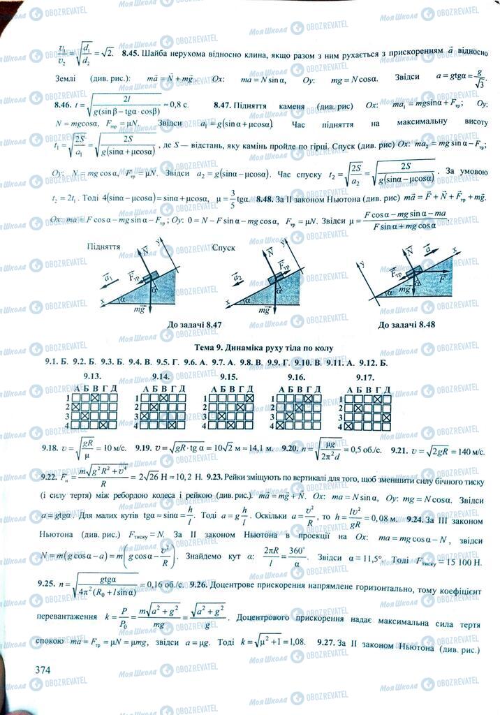 ЗНО Фізика 11 клас сторінка  374