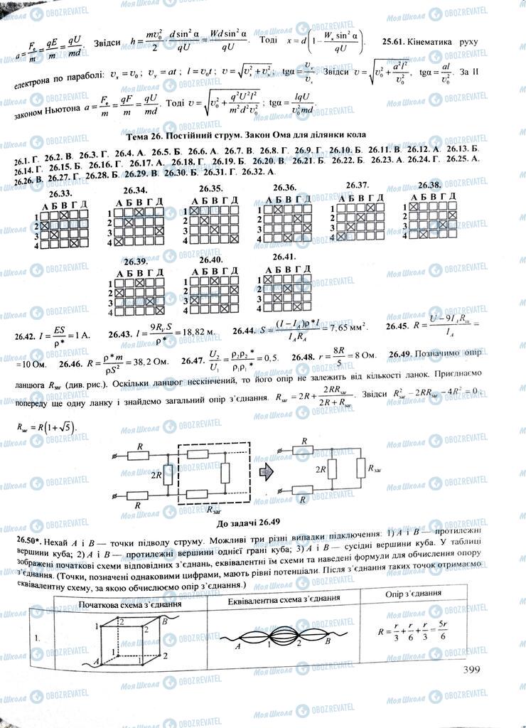 ЗНО Физика 11 класс страница  399