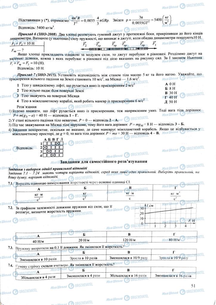 ЗНО Фізика 11 клас сторінка  51