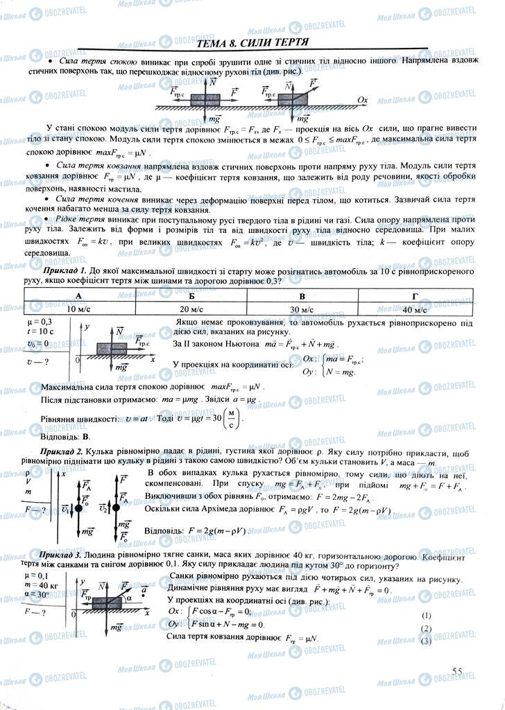 ЗНО Фізика 11 клас сторінка  55