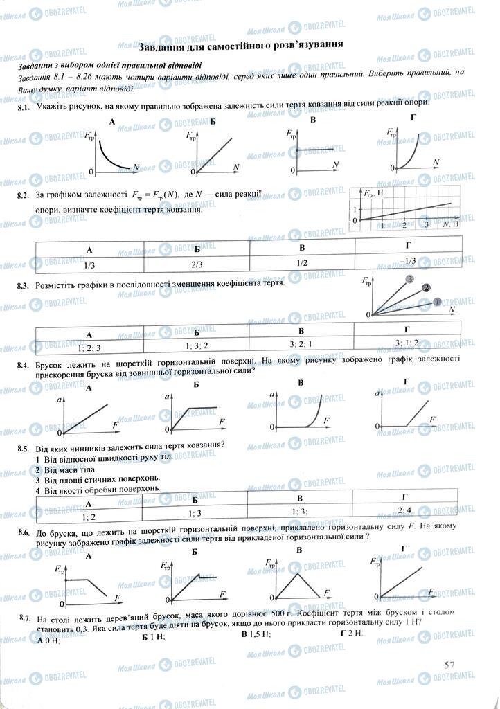 ЗНО Физика 11 класс страница  57