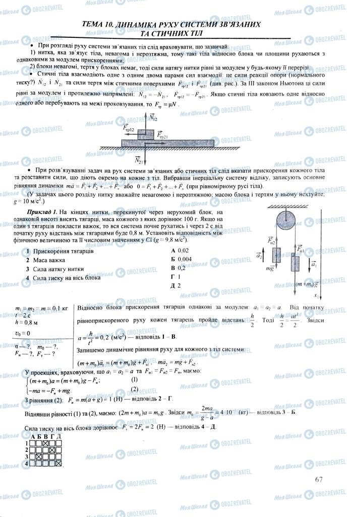 ЗНО Фізика 11 клас сторінка  67