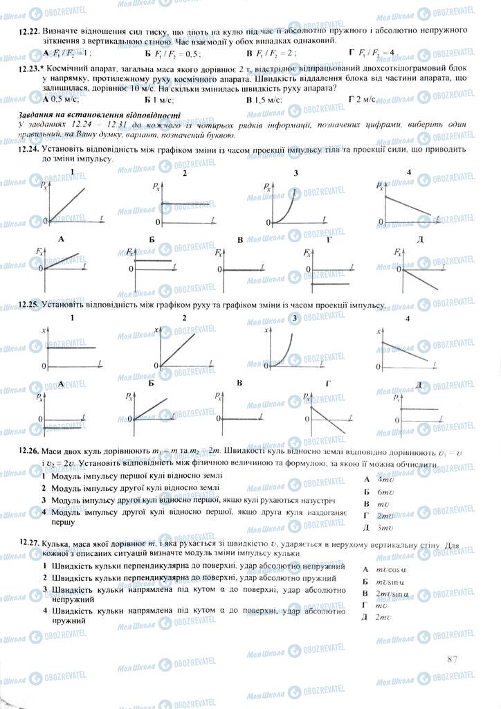 ЗНО Фізика 11 клас сторінка  87