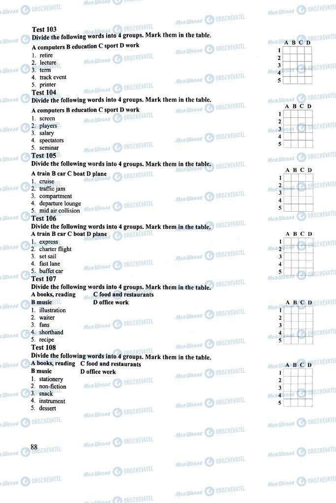 ЗНО Англійська мова 11 клас сторінка  88