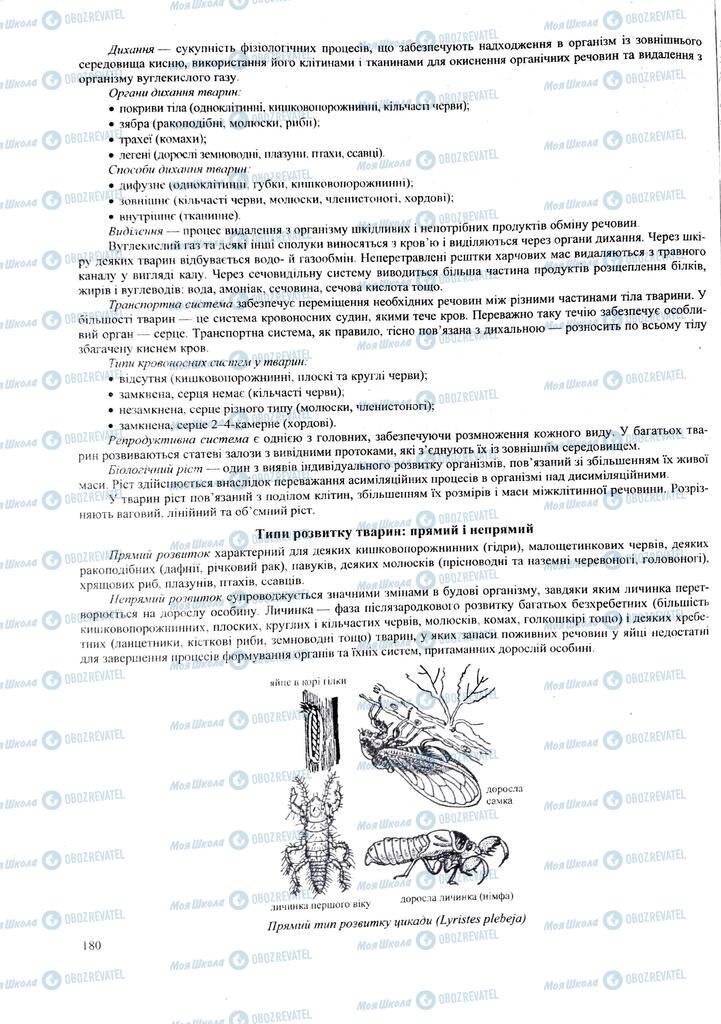 ЗНО Біологія 11 клас сторінка  180