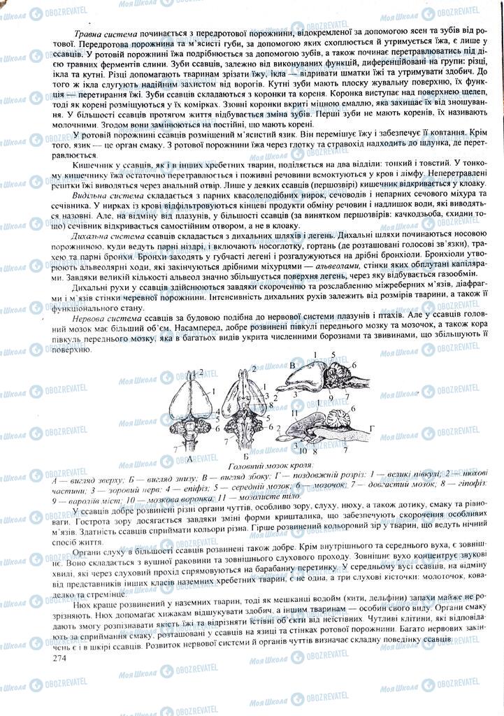 ЗНО Біологія 11 клас сторінка  274