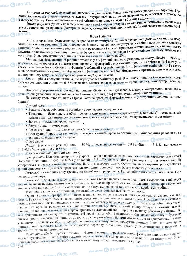 ЗНО Биология 11 класс страница 294