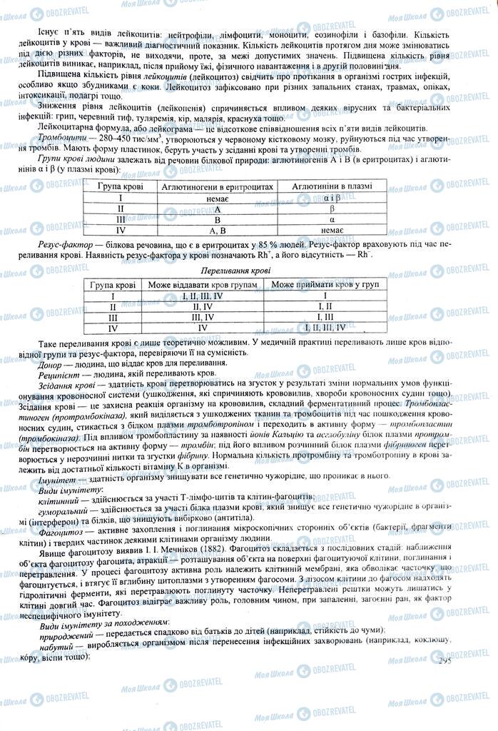ЗНО Биология 11 класс страница 295