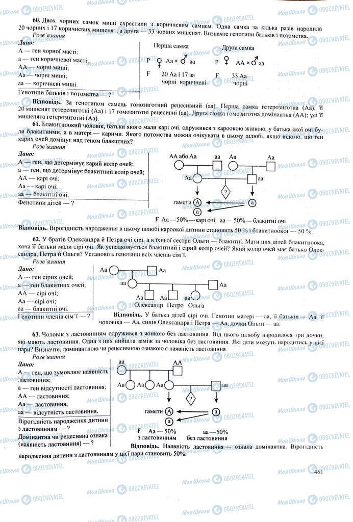 ЗНО Биология 11 класс страница  461