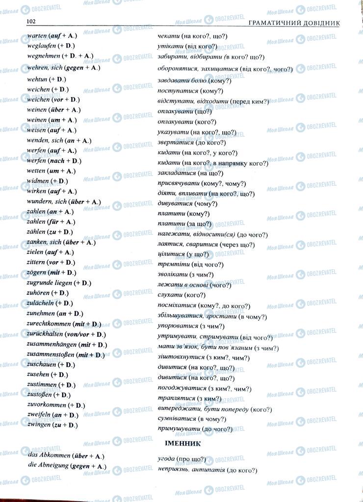 ЗНО Немецкий язык 11 класс страница  102