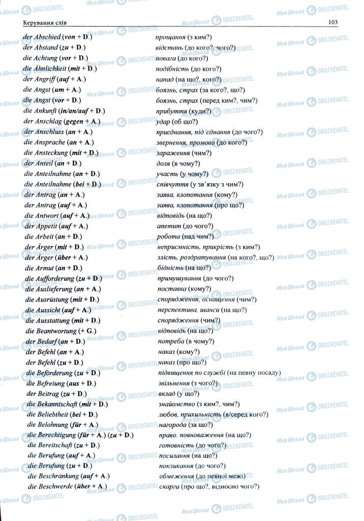 ЗНО Німецька мова 11 клас сторінка  103