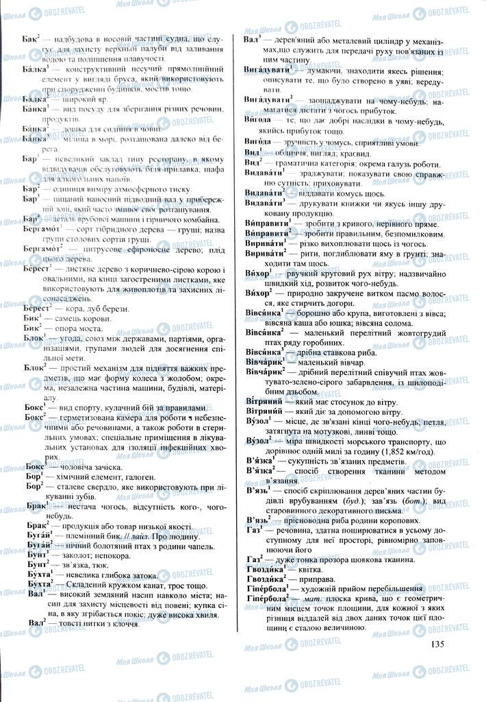 ЗНО Укр мова 11 класс страница 135