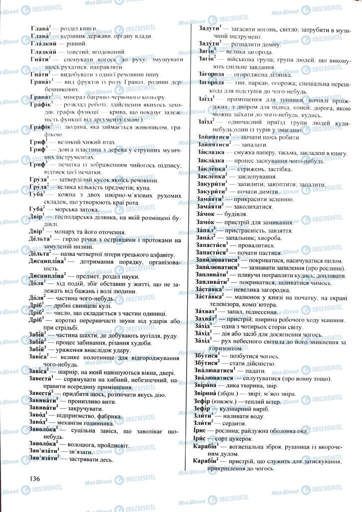 ЗНО Укр мова 11 класс страница 136