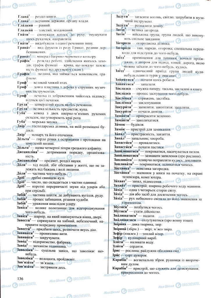 ЗНО Укр мова 11 класс страница  136