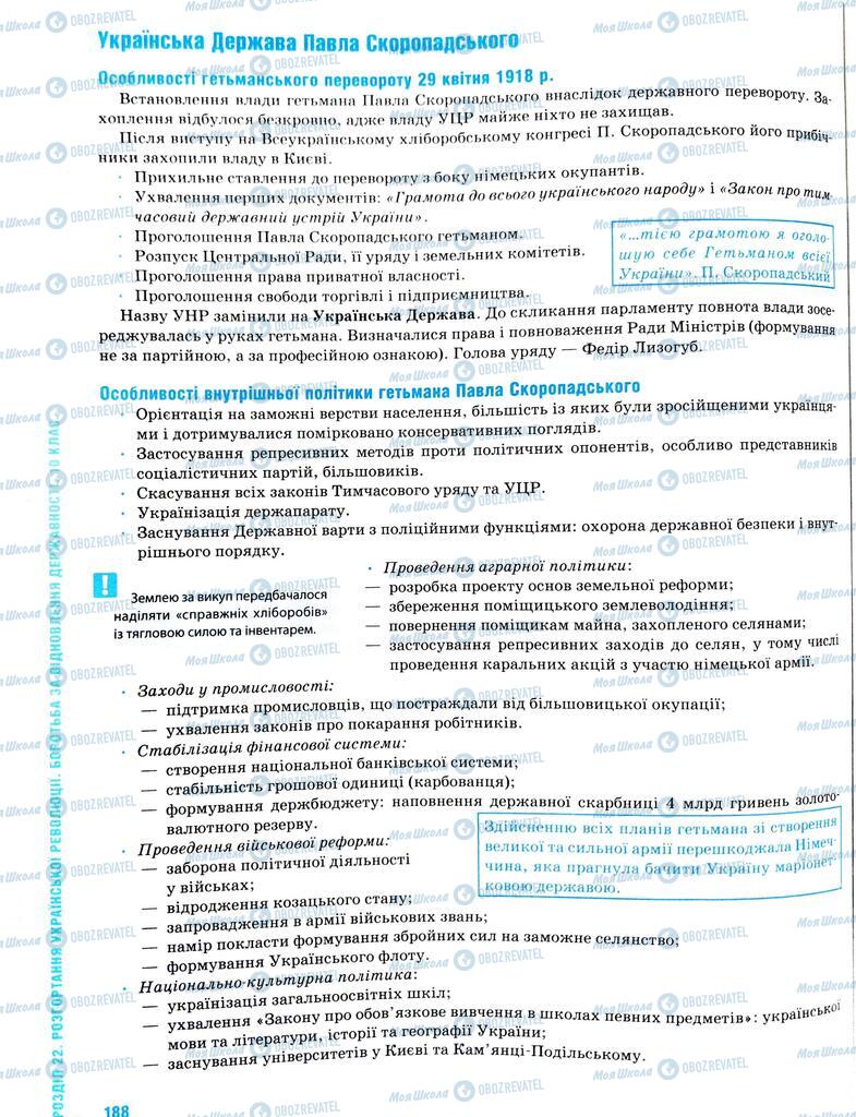 ЗНО История Украины 11 класс страница  188