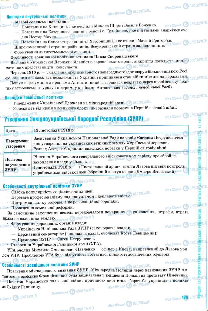 ЗНО Історія України 11 клас сторінка  189