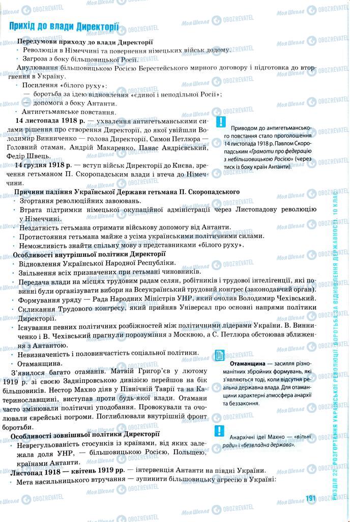 ЗНО История Украины 11 класс страница  191