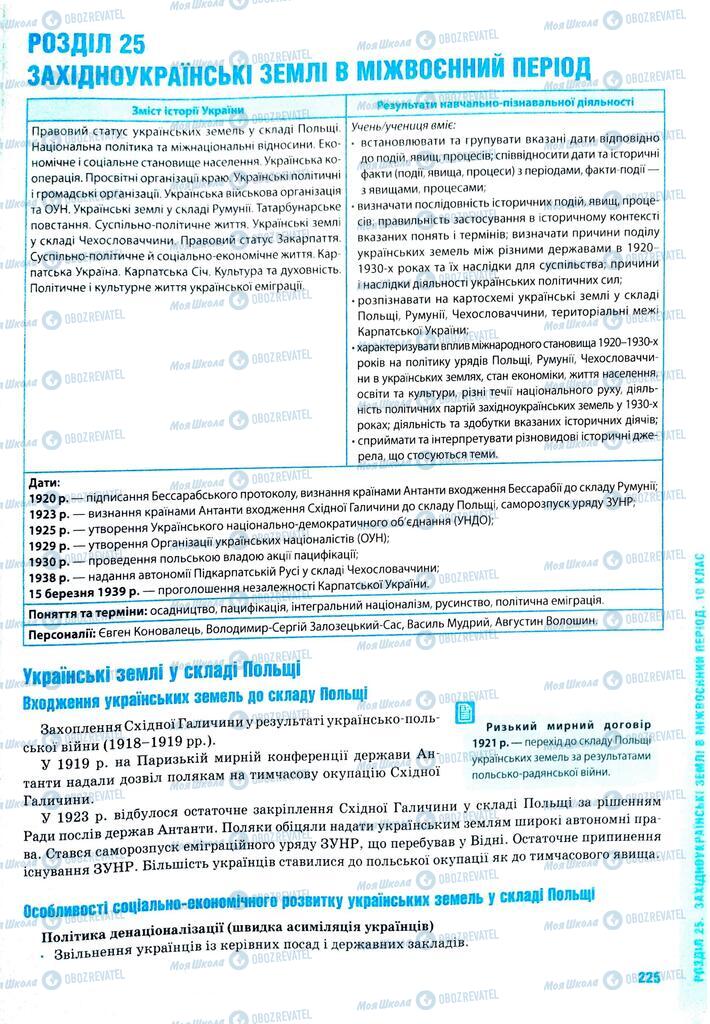 ЗНО История Украины 11 класс страница  225