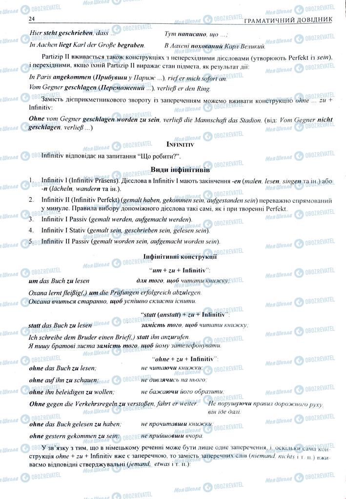 ЗНО Німецька мова 11 клас сторінка  24