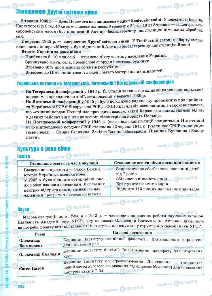 ЗНО История Украины 11 класс страница  242