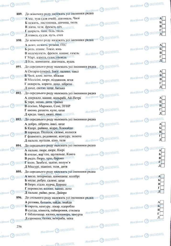 ЗНО Укр мова 11 класс страница 256