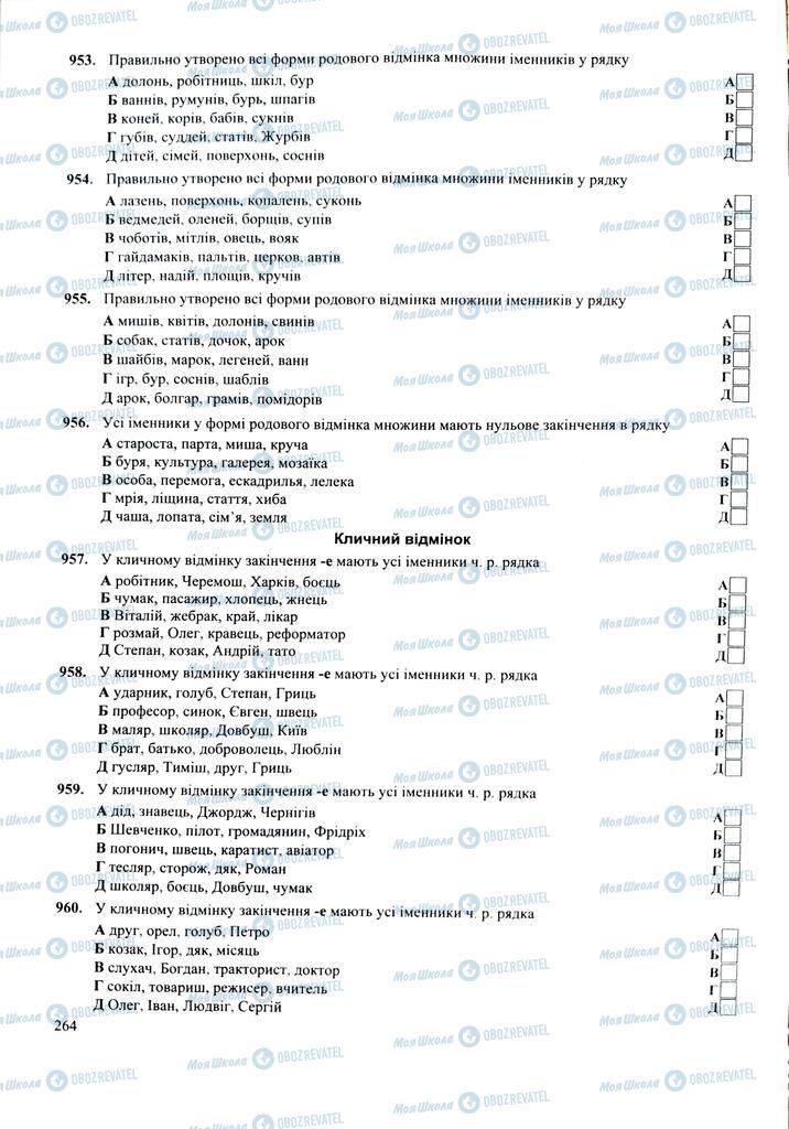 ЗНО Укр мова 11 класс страница 264
