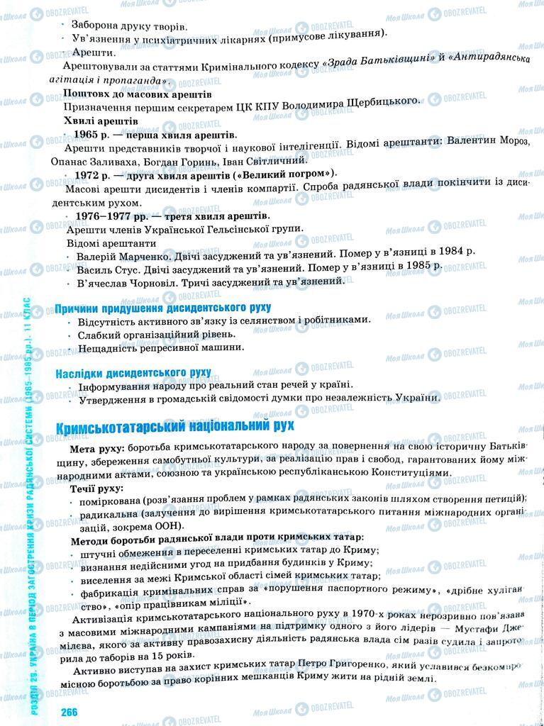 ЗНО Історія України 11 клас сторінка  266