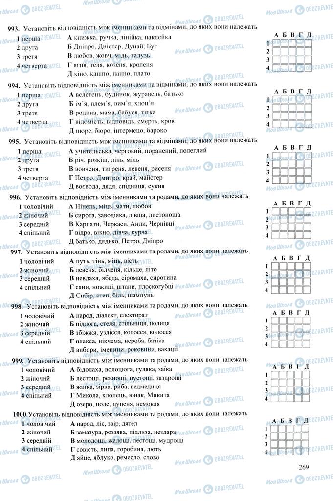 ЗНО Укр мова 11 класс страница  269