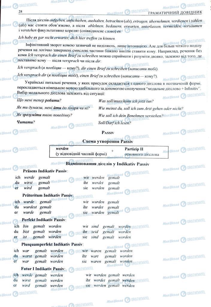 ЗНО Немецкий язык 11 класс страница  28