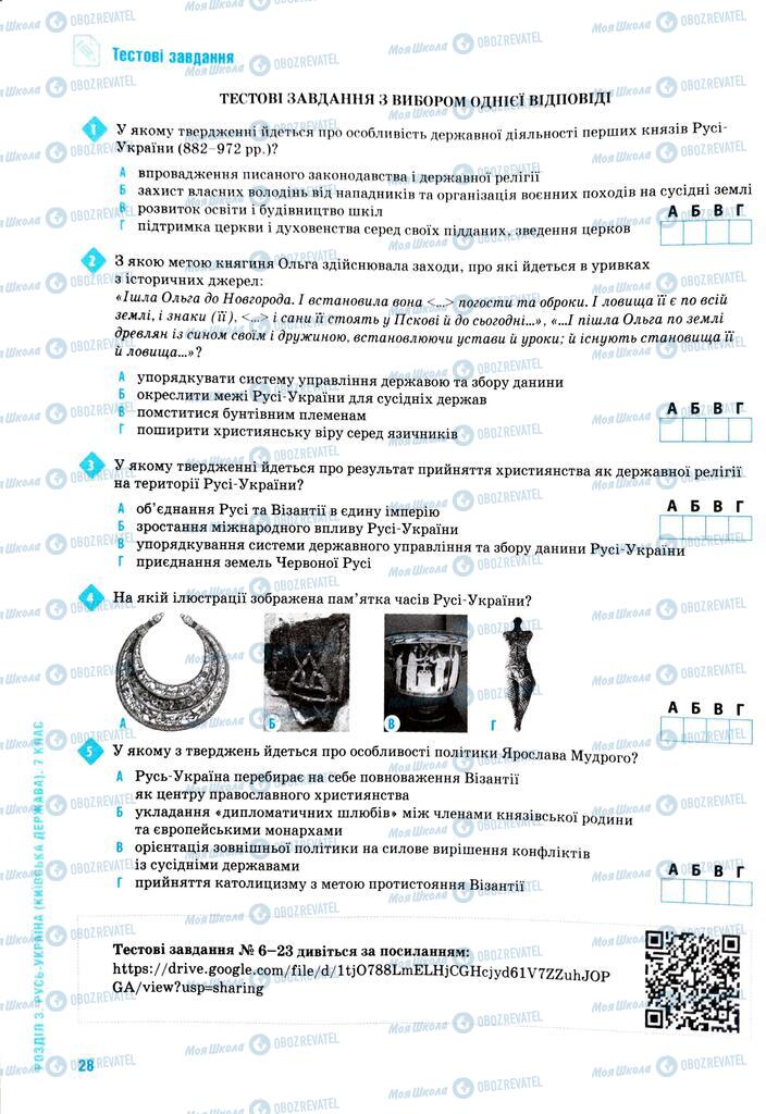 ЗНО История Украины 11 класс страница  28