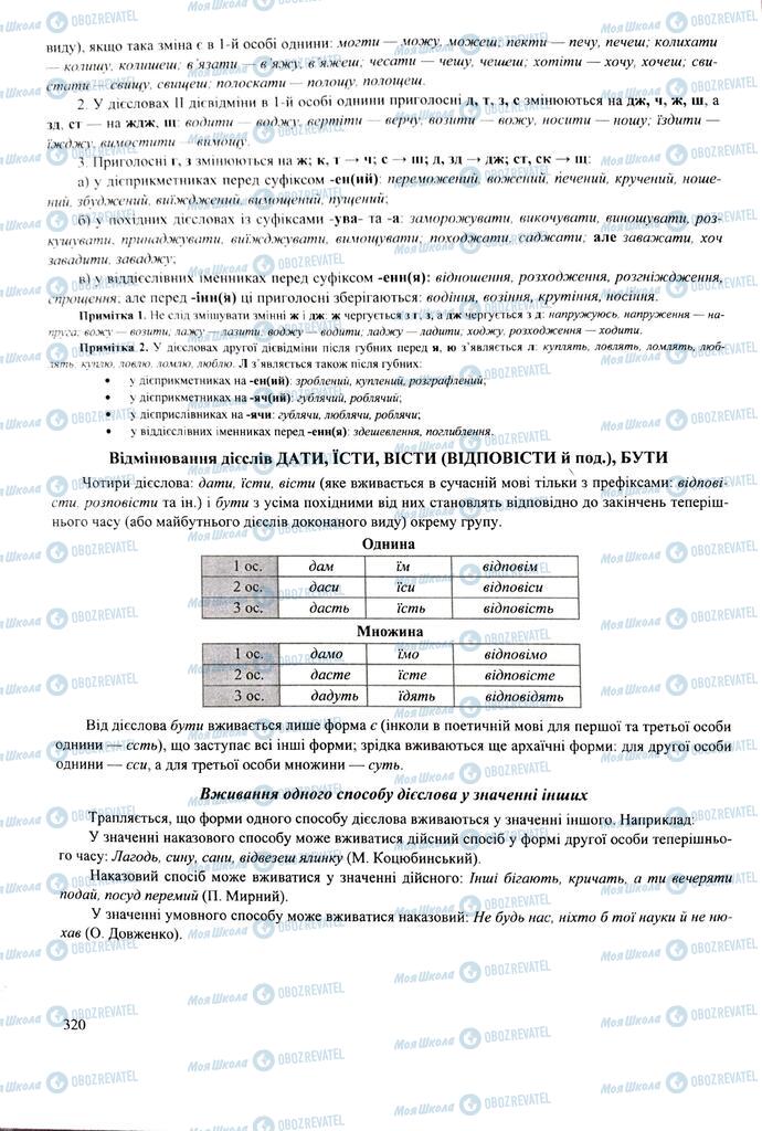 ЗНО Укр мова 11 класс страница 320