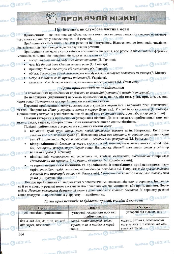 ЗНО Укр мова 11 класс страница  364