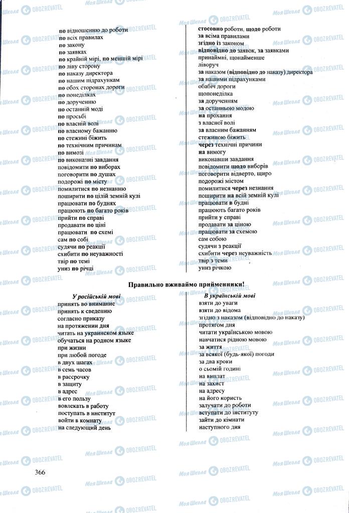 ЗНО Укр мова 11 класс страница 366