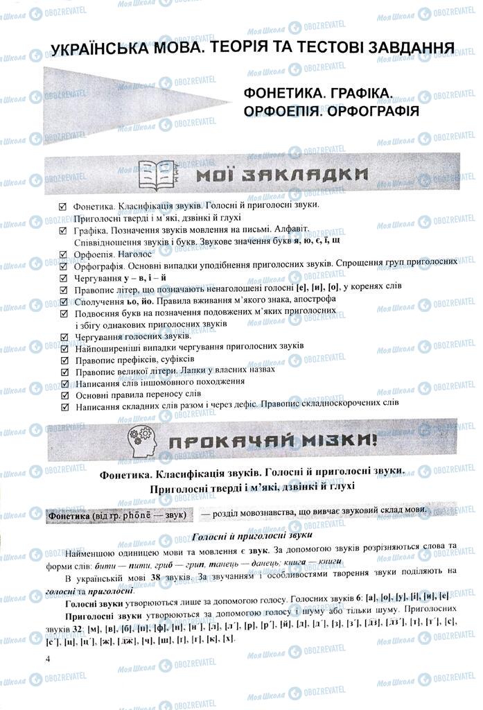 ЗНО Укр мова 11 класс страница  4