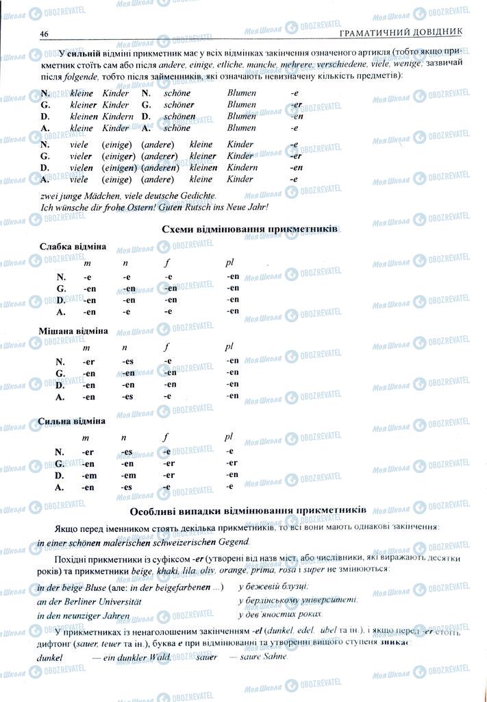 ЗНО Німецька мова 11 клас сторінка  46