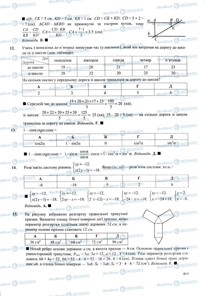 ЗНО Математика 11 клас сторінка  469