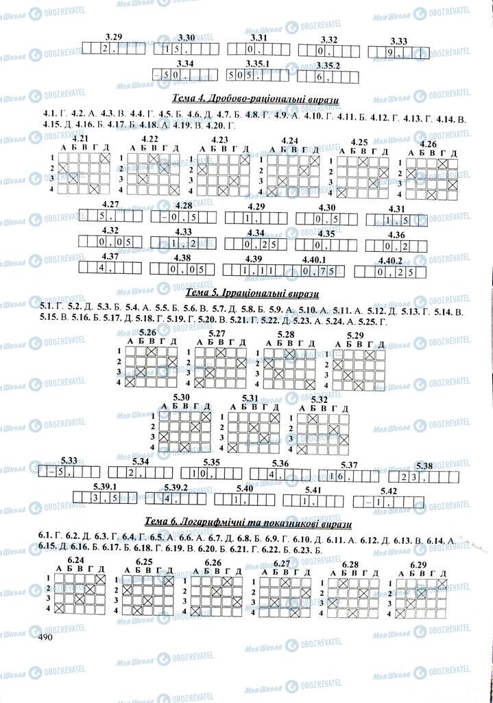 ЗНО Математика 11 класс страница  490