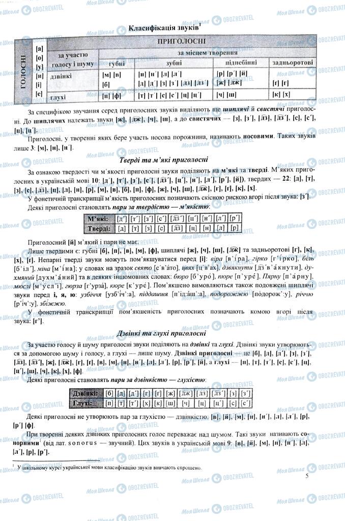 ЗНО Укр мова 11 класс страница  5