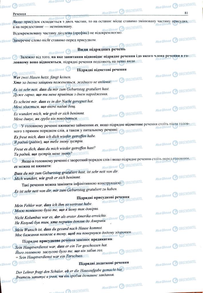 ЗНО Немецкий язык 11 класс страница  81