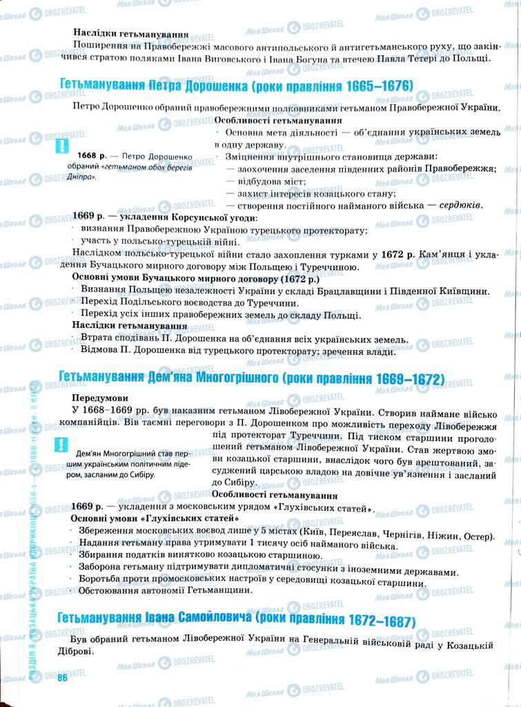 ЗНО История Украины 11 класс страница  86