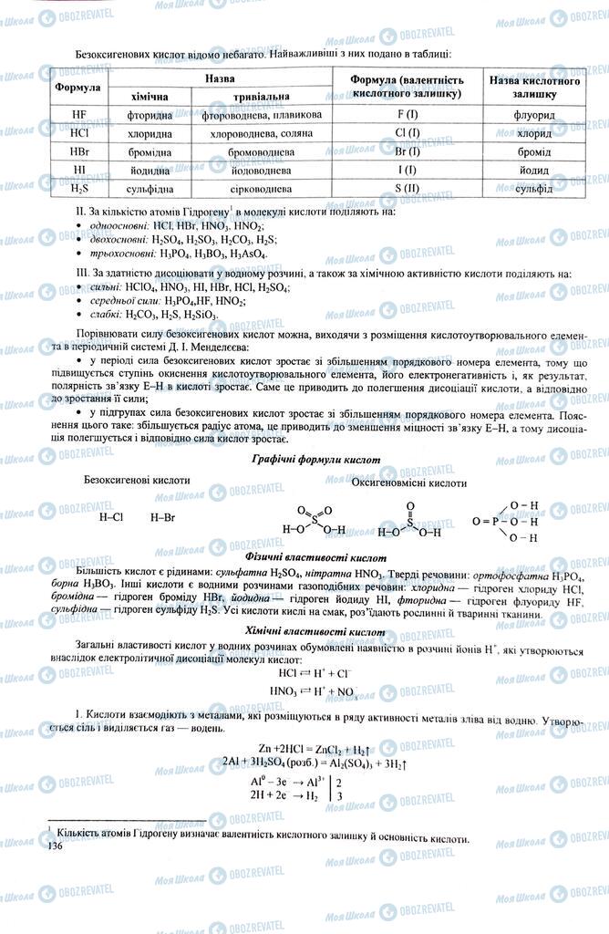 ЗНО Химия 11 класс страница  136