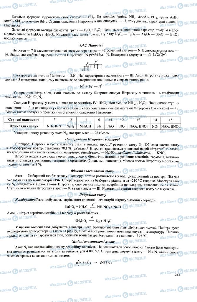 ЗНО Химия 11 класс страница  213