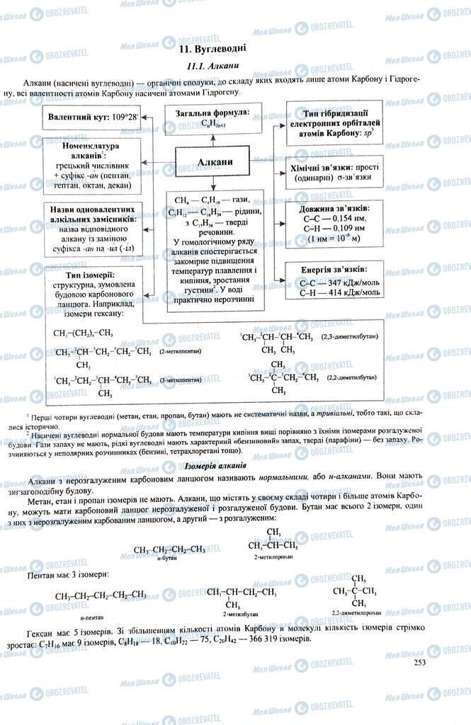 ЗНО Хімія 11 клас сторінка  253
