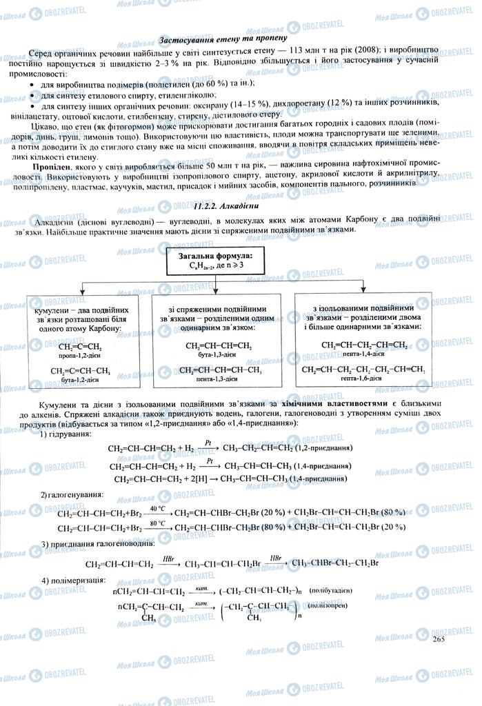 ЗНО Химия 11 класс страница  265