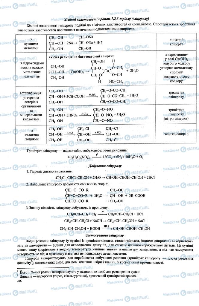 ЗНО Химия 11 класс страница  286