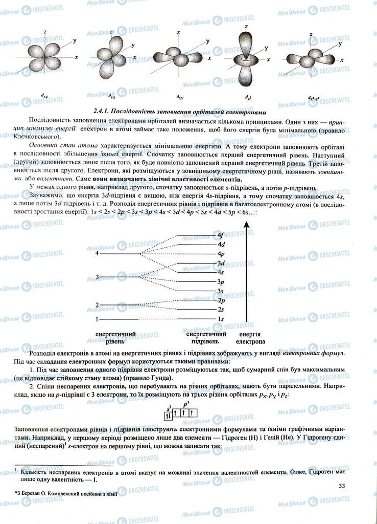 ЗНО Химия 11 класс страница  33