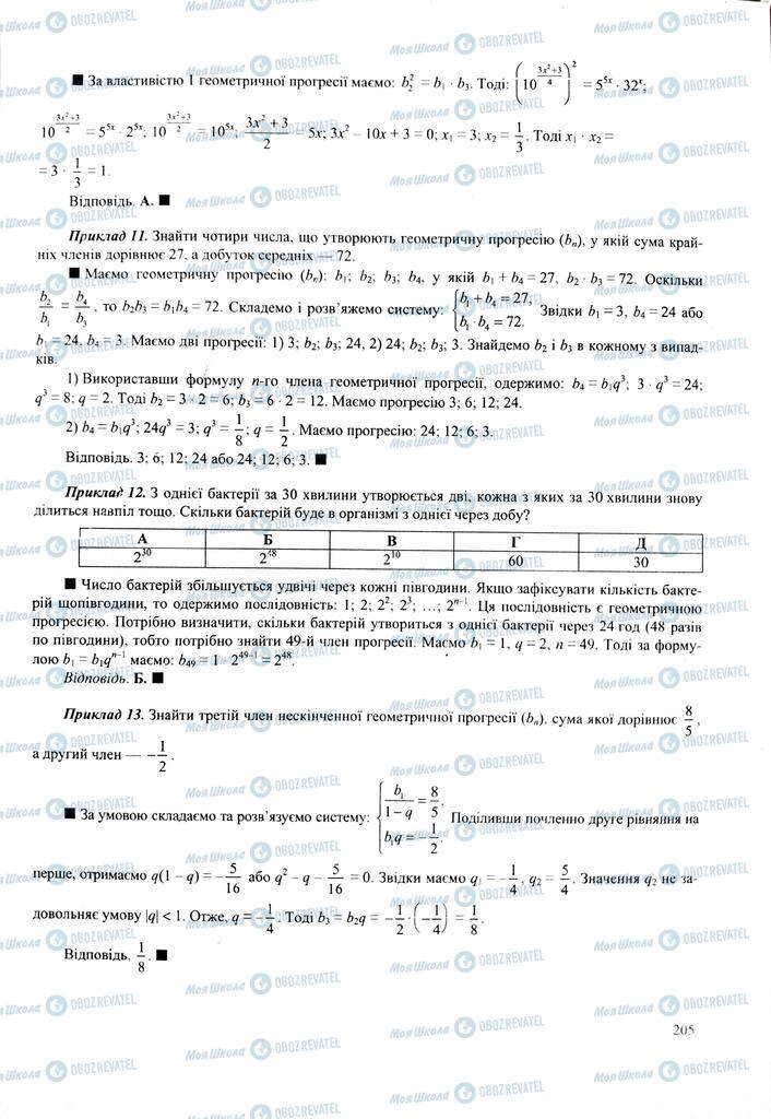 ЗНО Математика 11 клас сторінка  206