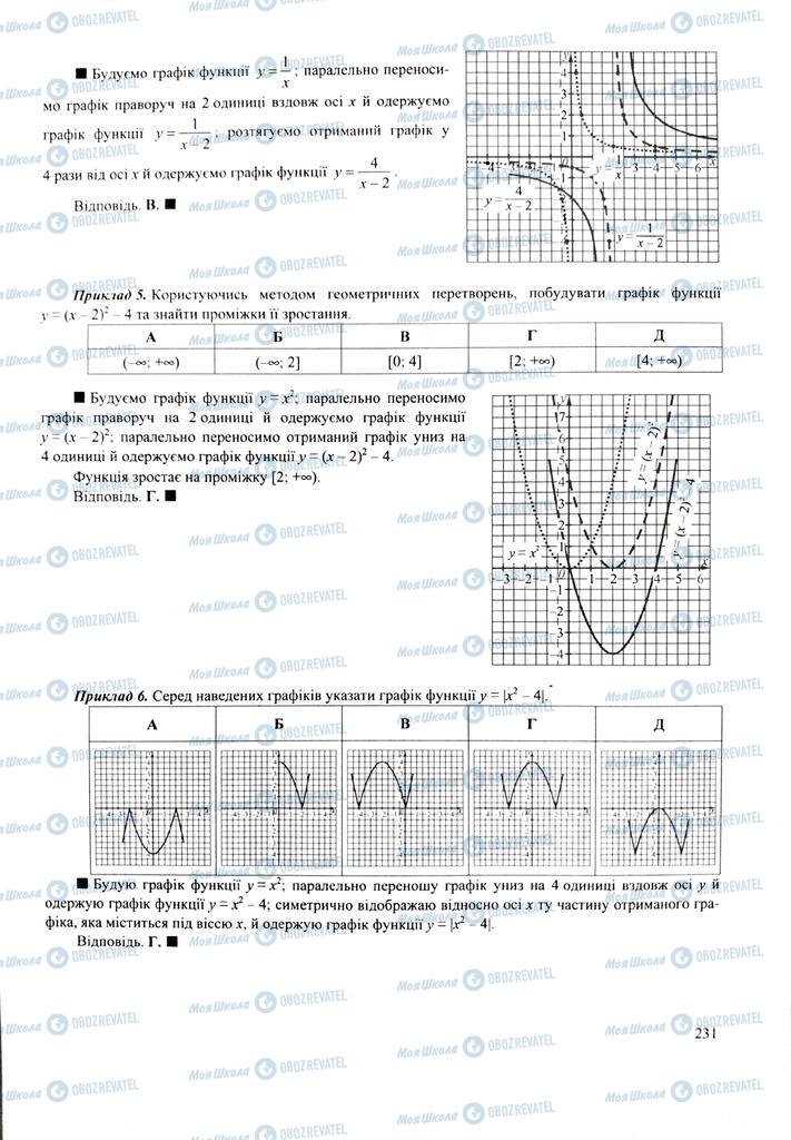 ЗНО Математика 11 клас сторінка  231