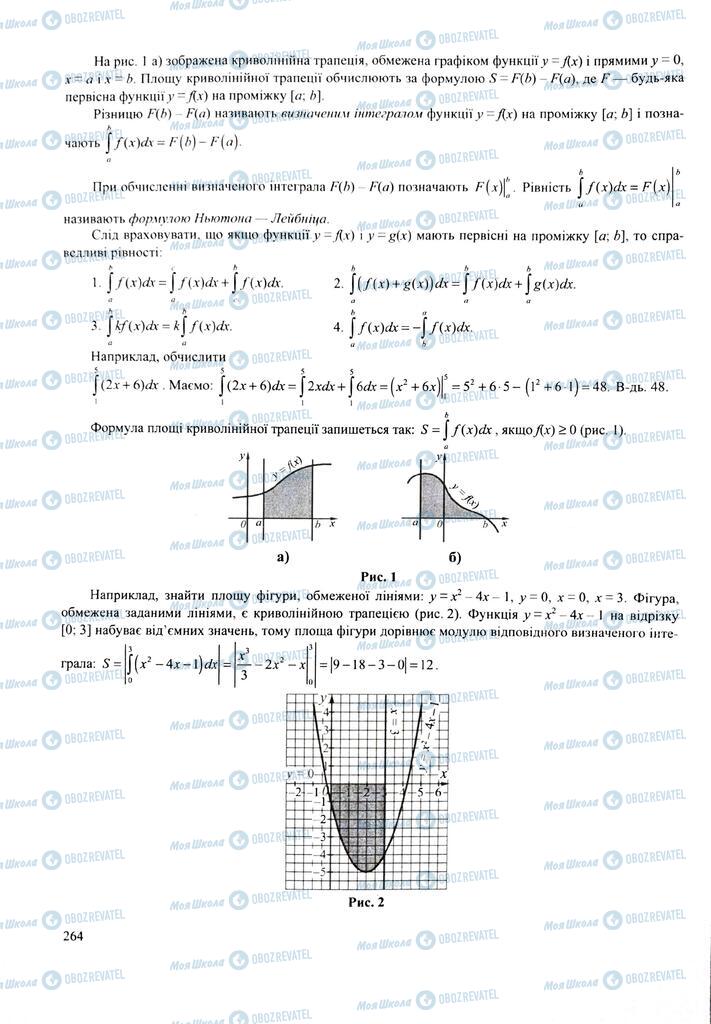 ЗНО Математика 11 клас сторінка  264